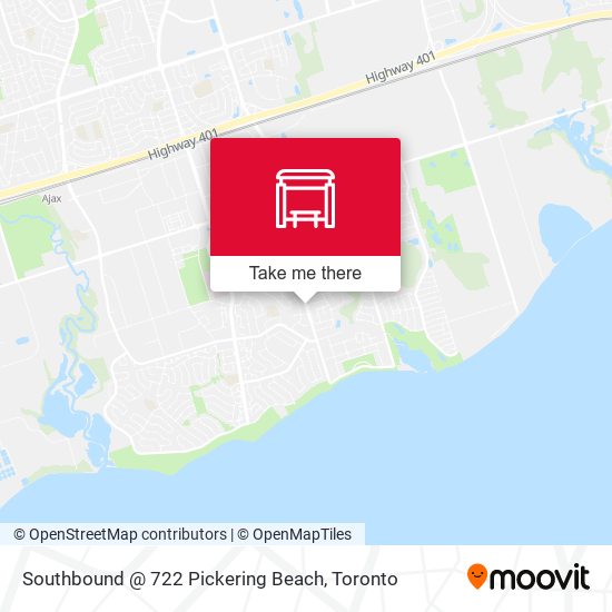 Southbound @ 722 Pickering Beach map