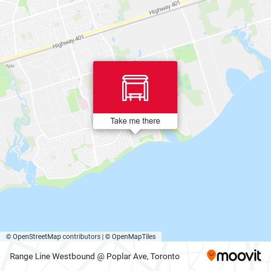 Range Line Westbound @ Poplar Ave map