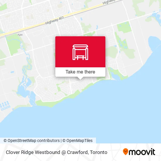 Clover Ridge Westbound @ Crawford map