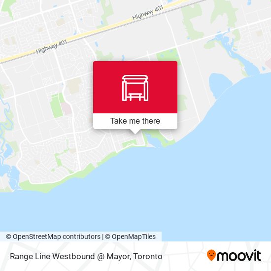 Range Line Westbound @ Mayor map