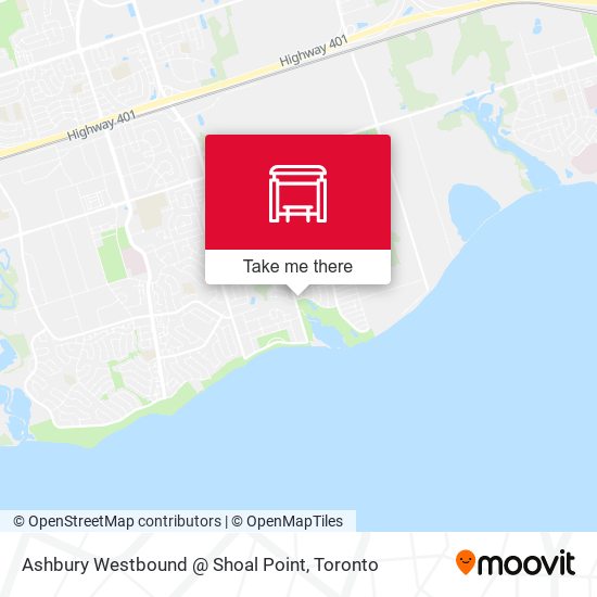 Ashbury Westbound @ Shoal Point map