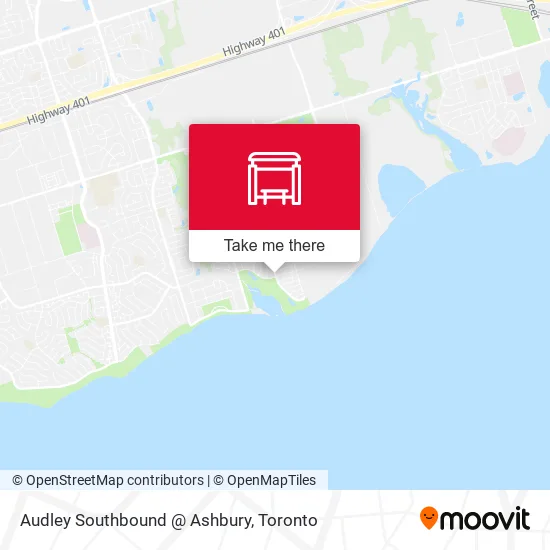 Audley Southbound @ Ashbury map