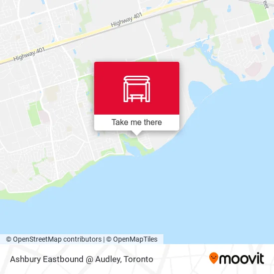 Ashbury Eastbound @ Audley map