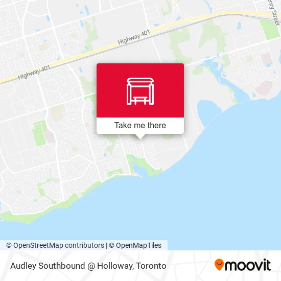 Audley Southbound @ Holloway map