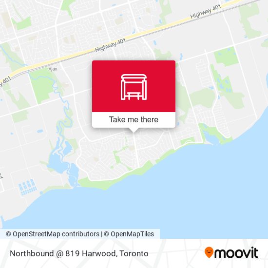 Northbound @ 819 Harwood map