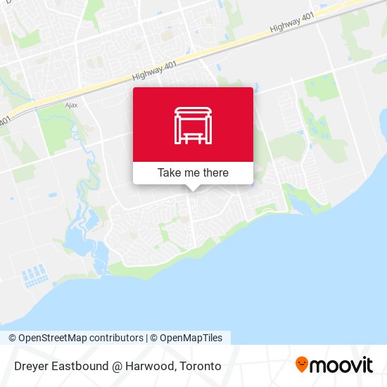 Dreyer Eastbound @ Harwood map