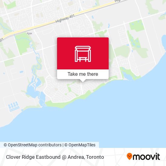 Clover Ridge Eastbound @ Andrea map
