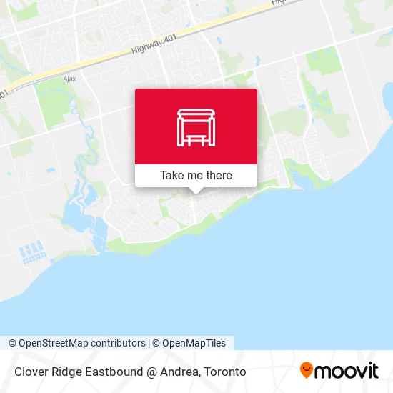 Clover Ridge Eastbound @ Andrea map