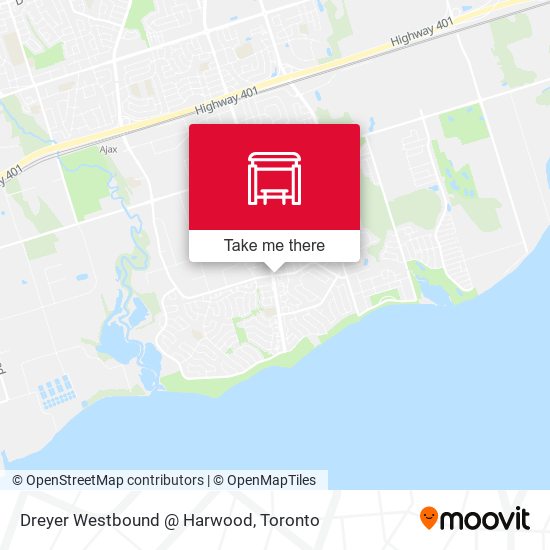 Dreyer Westbound @ Harwood map
