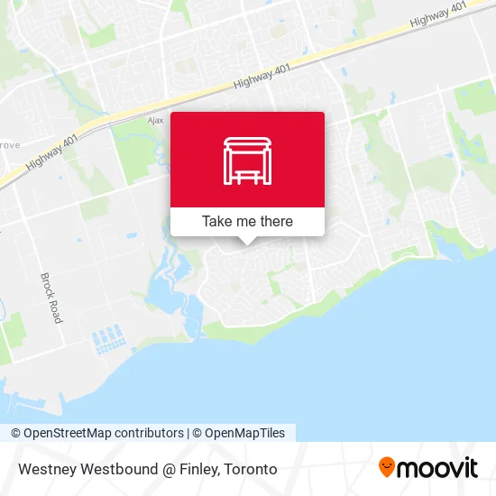 Westney Westbound @ Finley map