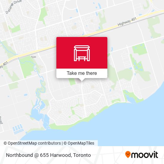 Northbound @ 655 Harwood map