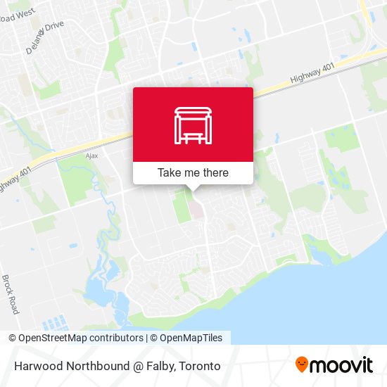 Harwood Northbound @ Falby map