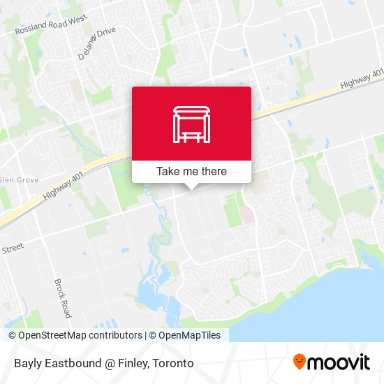 Bayly Eastbound @ Finley map