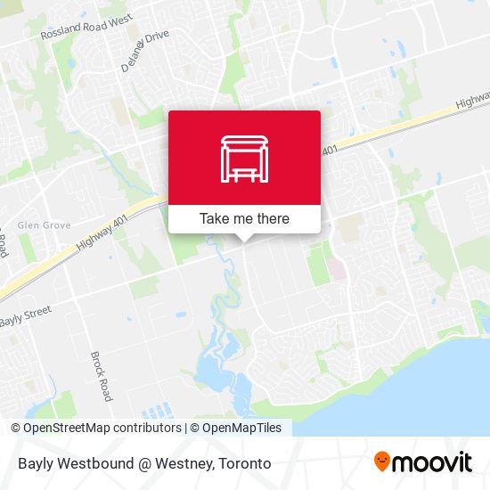 Bayly Westbound @ Westney map