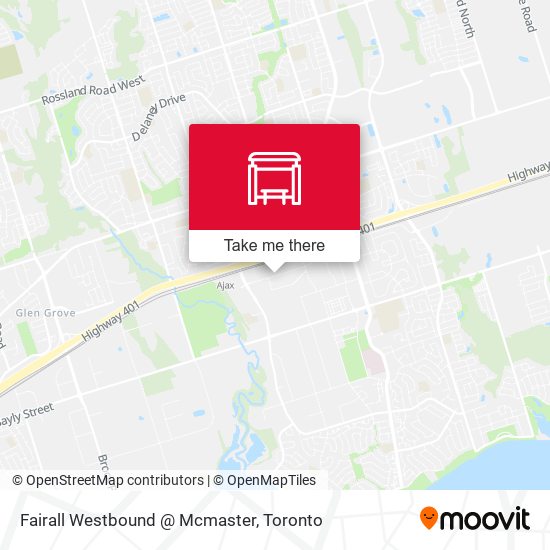 Fairall Westbound @ Mcmaster map