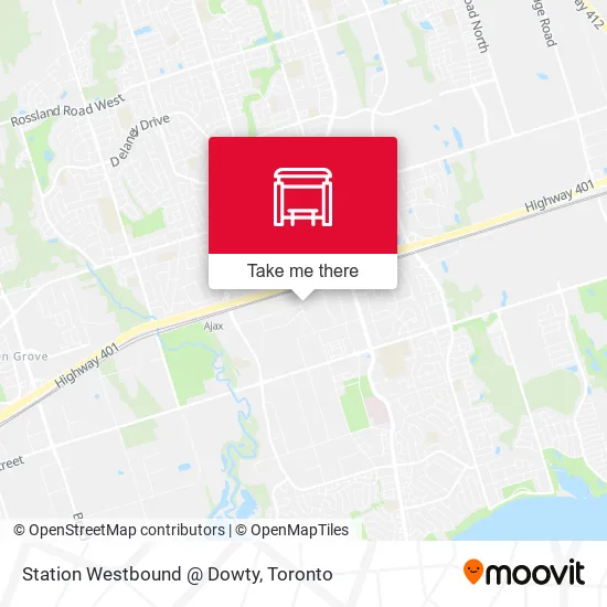 Station Westbound @ Dowty map
