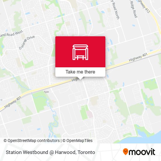 Station Westbound @ Harwood map