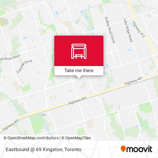 Eastbound @ 69 Kingston map
