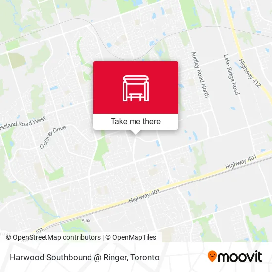 Harwood Southbound @ Ringer map