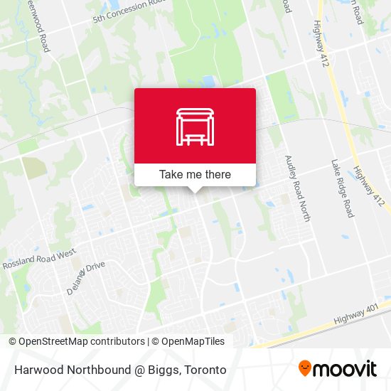 Harwood Northbound @ Biggs plan