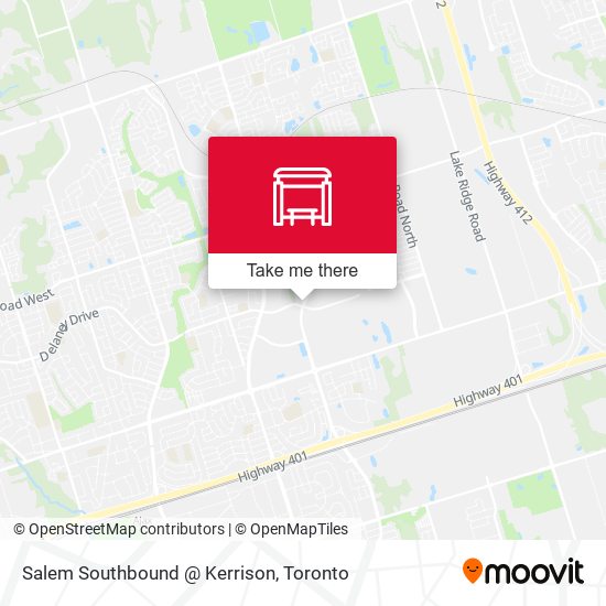 Salem Southbound @ Kerrison map