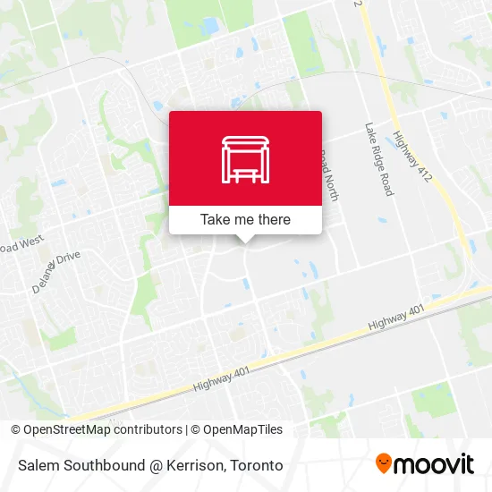 Salem Southbound @ Kerrison map