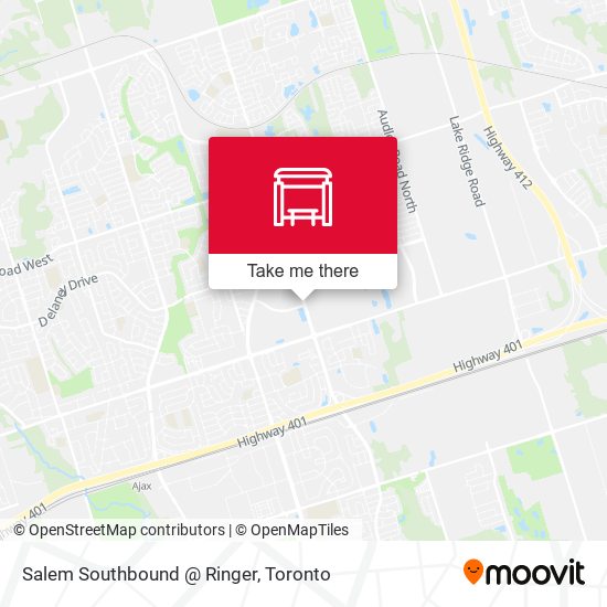 Salem Southbound @ Ringer map