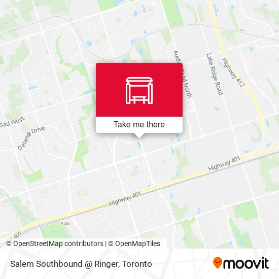 Salem Southbound @ Ringer map