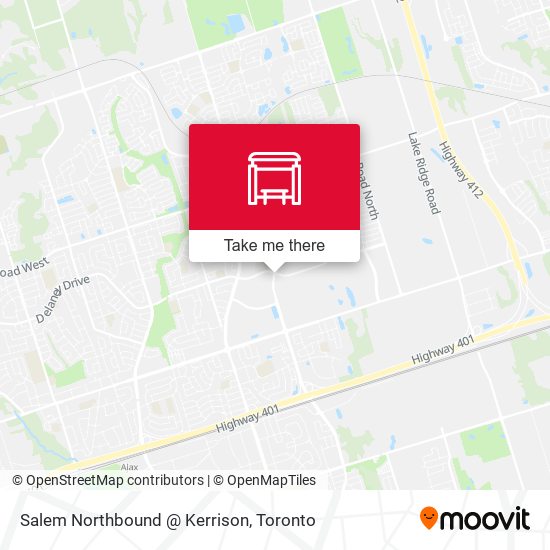 Salem Northbound @ Kerrison map