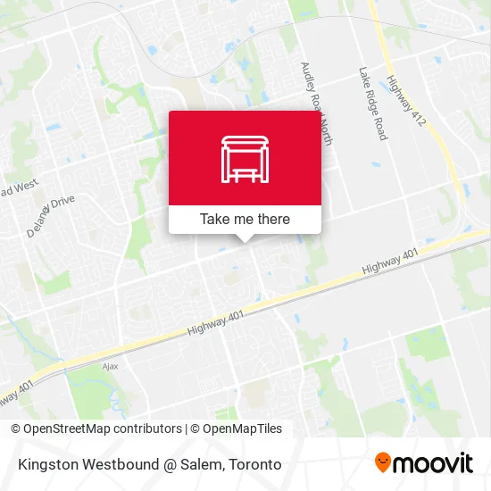 Kingston Westbound @ Salem map
