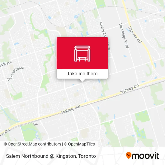 Salem Northbound @ Kingston map