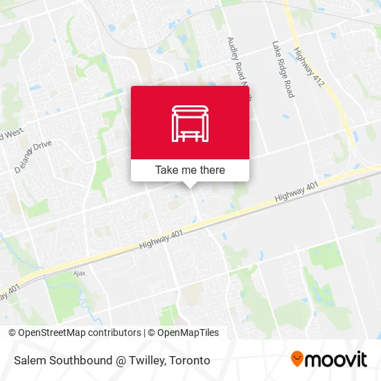 Salem Southbound @ Twilley map