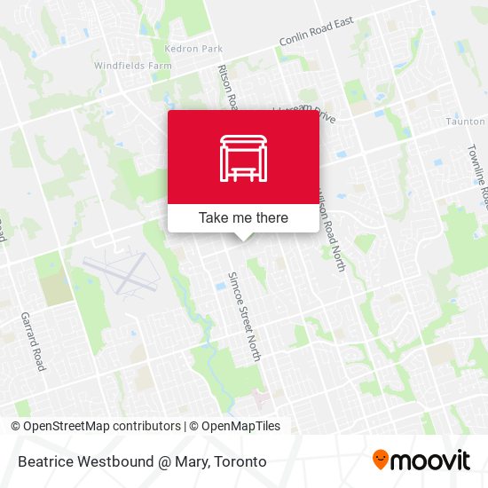 Beatrice Westbound @ Mary map