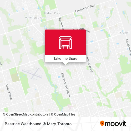 Beatrice Westbound @ Mary map