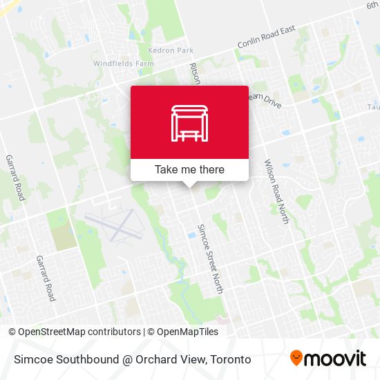 Simcoe Southbound @ Orchard View plan