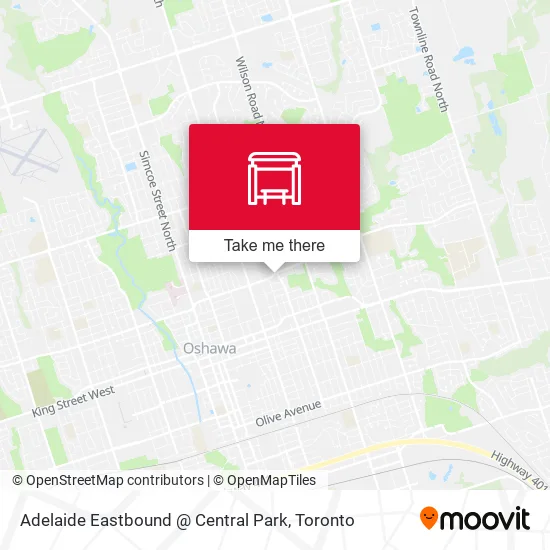 Adelaide Eastbound @ Central Park map