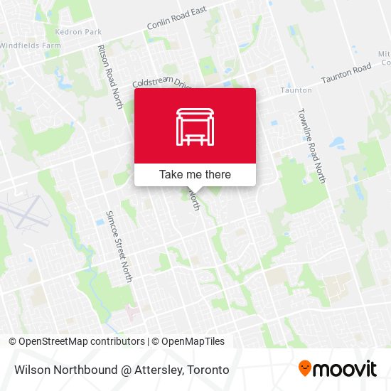 Wilson Northbound @ Attersley map