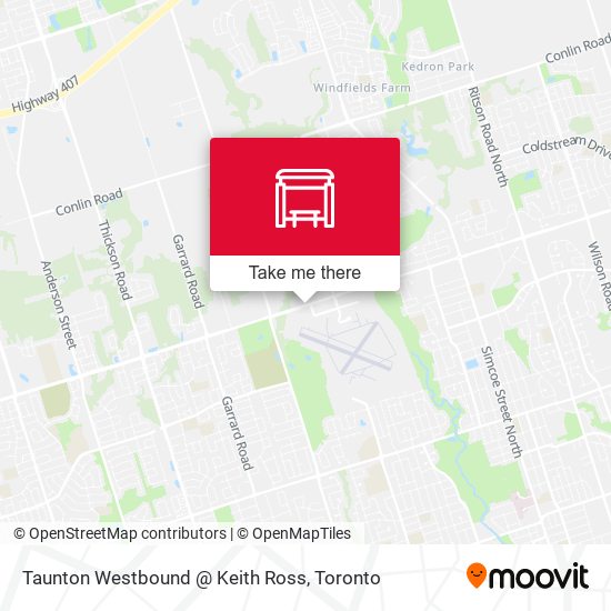 Taunton Westbound @ Keith Ross map