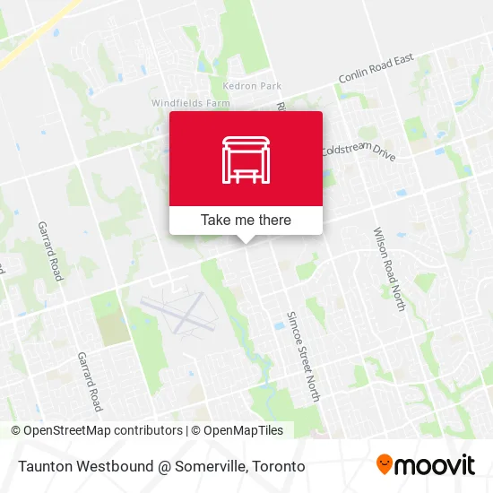 Taunton Westbound @ Somerville map