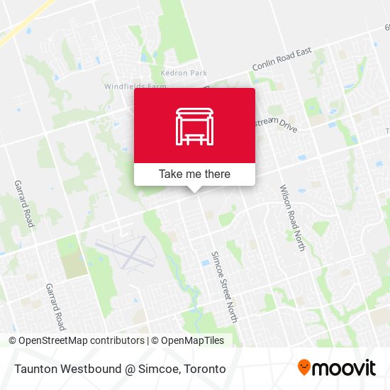 Taunton Westbound @ Simcoe plan