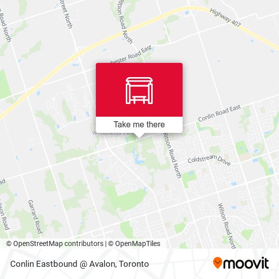 Conlin Eastbound @ Avalon map