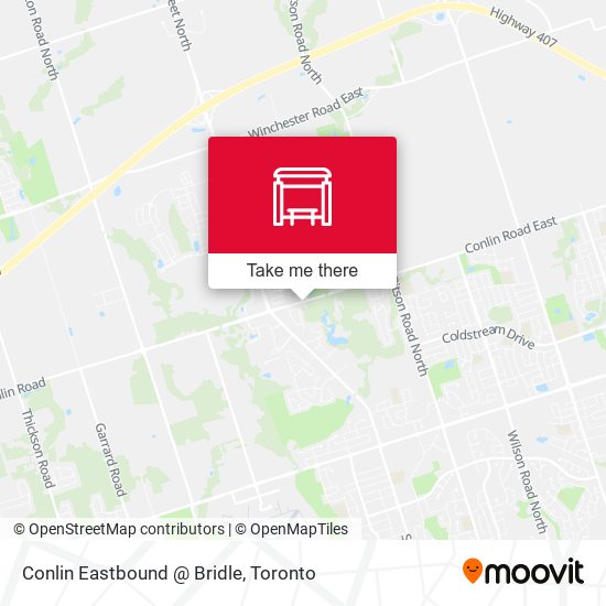 Conlin Eastbound @ Bridle map