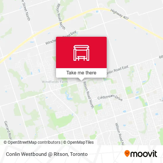 Conlin Westbound @ Ritson map