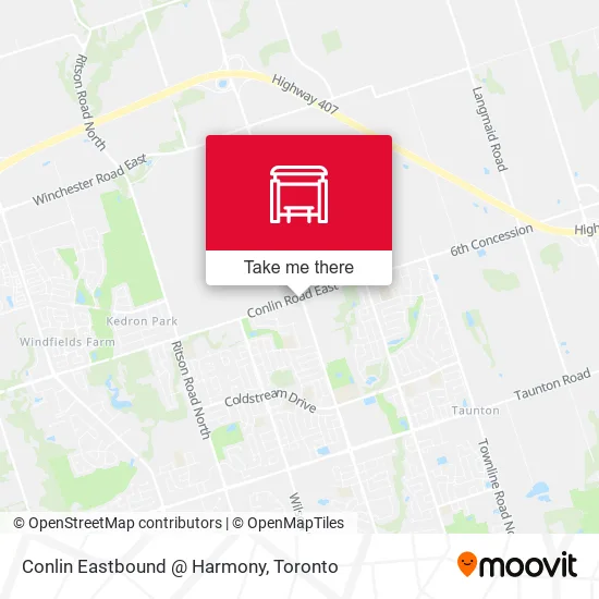 Conlin Eastbound @ Harmony map