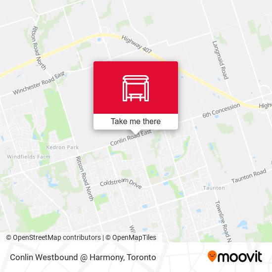 Conlin Westbound @ Harmony map