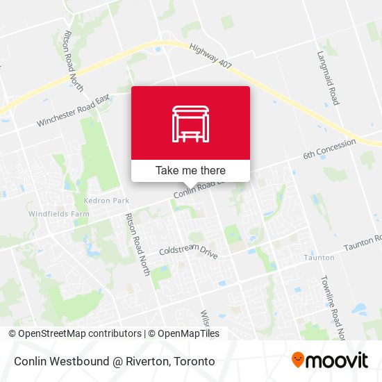 Conlin Westbound @ Riverton map