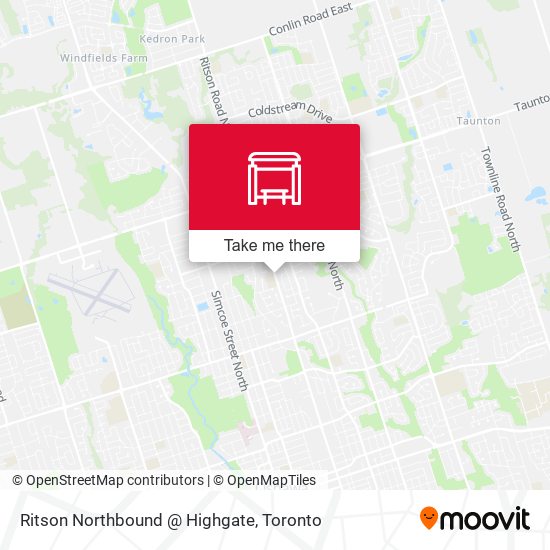 Ritson Northbound @ Highgate map