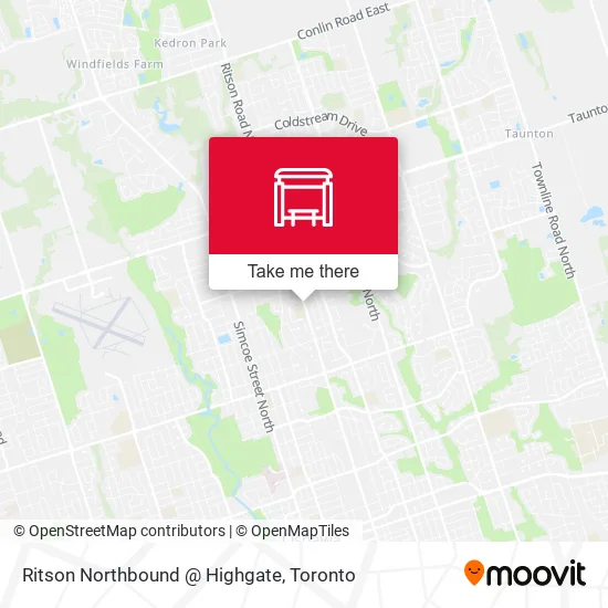 Ritson Northbound @ Highgate map