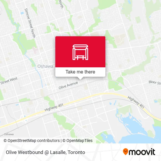 Olive Westbound @ Lasalle map
