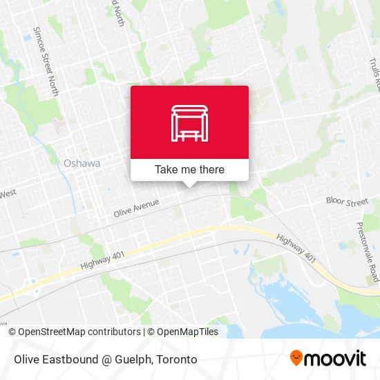 Olive Eastbound @ Guelph map